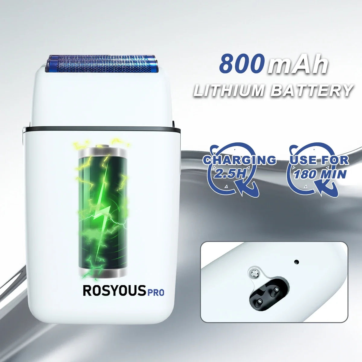 Electric Shaver - 10000RPM Double Foil Hypoallergenic