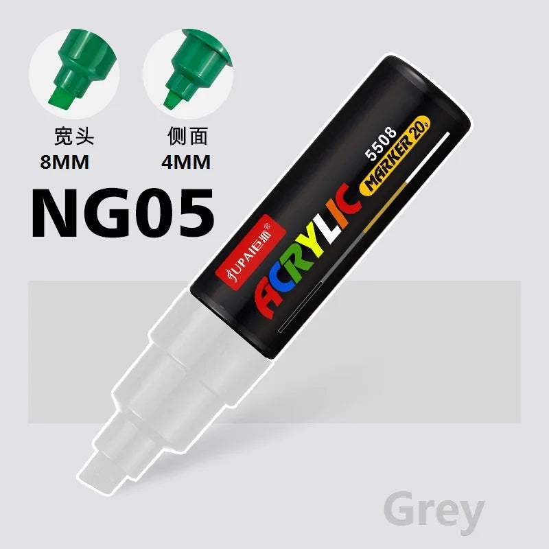 15 Colors Larger Capacity Acrylic Marker Pens,Ultra Wide Head 15MM/8MM Graffiti,Painting,Drawing,advertising posters Art Supplie