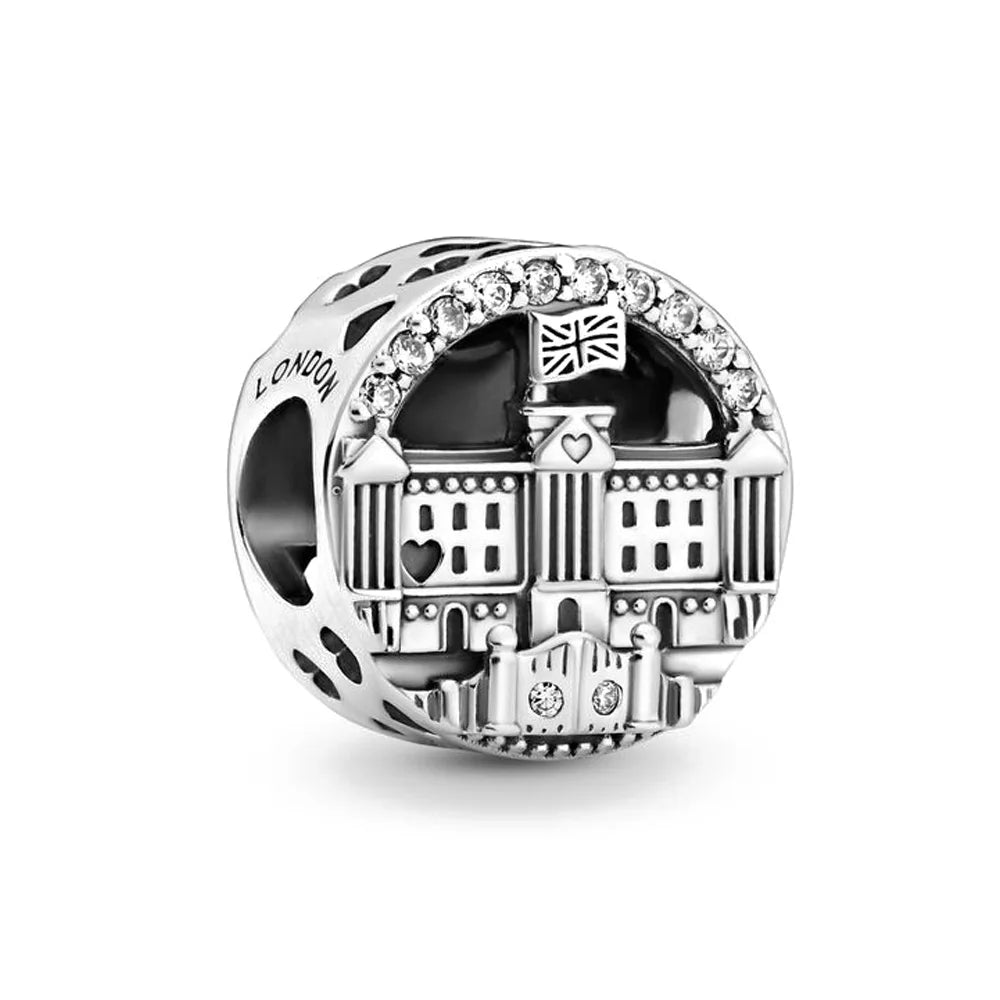 Hot Sale 925 Silver Plane Passport Donut Speedboat Motorbike TV Charm Bead Diy Fit Original Pandent Charms Bracelet Jewelry