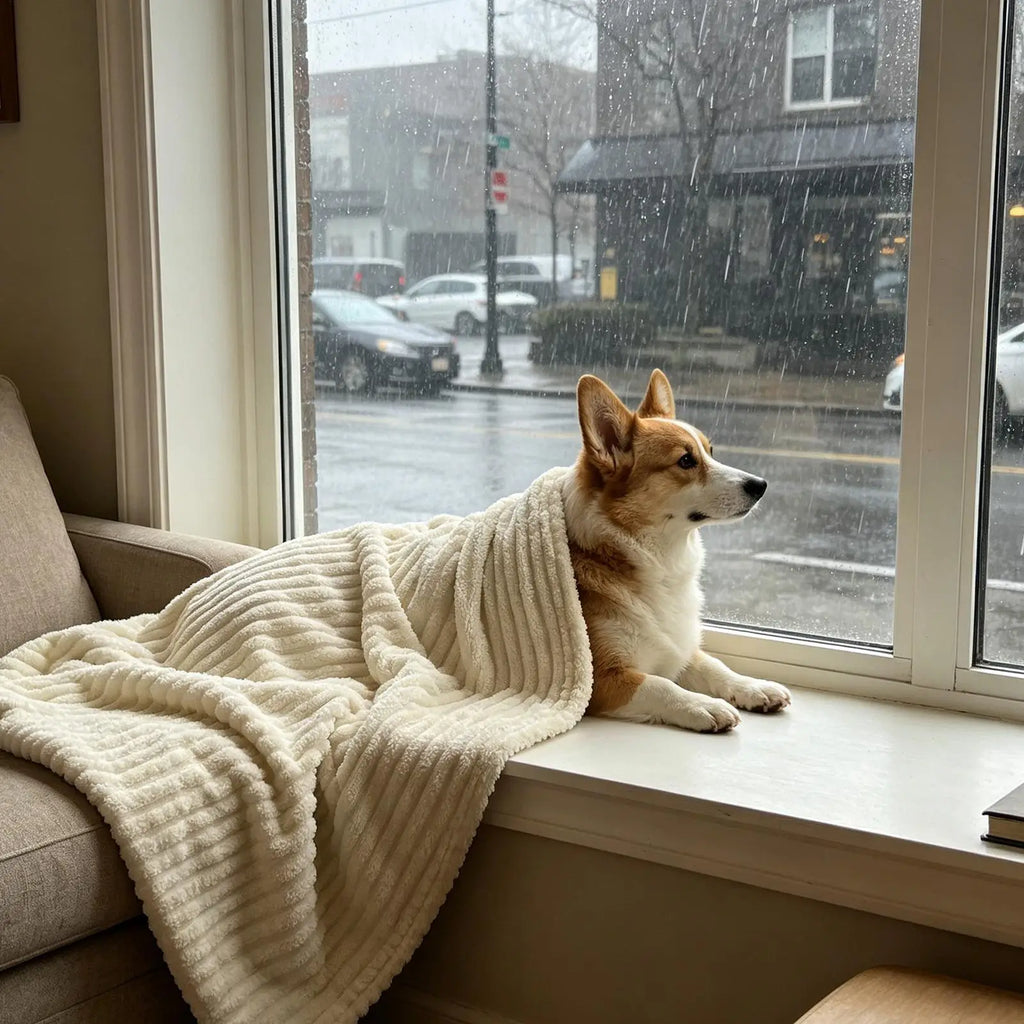 Dog Calming Blanket Pet Blanket for Dogs and Cats Flannel Throw for Puppies and Kittens Comfortable Blanket Pet supplies