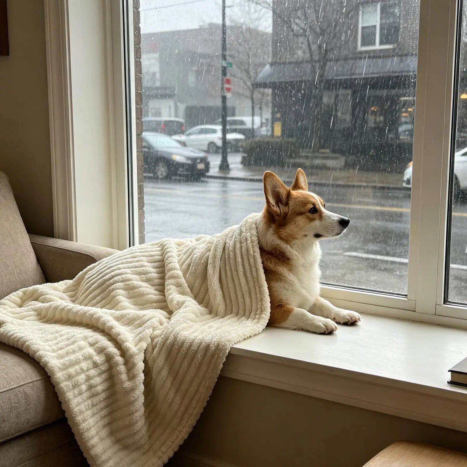 Dog Calming Blanket Pet Blanket for Dogs and Cats Flannel Throw for Puppies and Kittens Comfortable Blanket Pet supplies