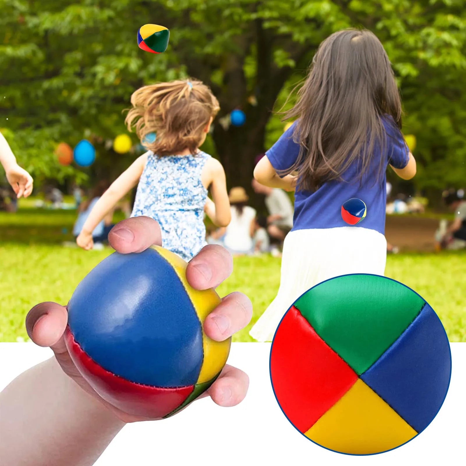 Beanbag Juggling Balls Soft Smooth Durable Easy Grip Multi Coloured Balls for Beginners Adults Party Favor Supplies
