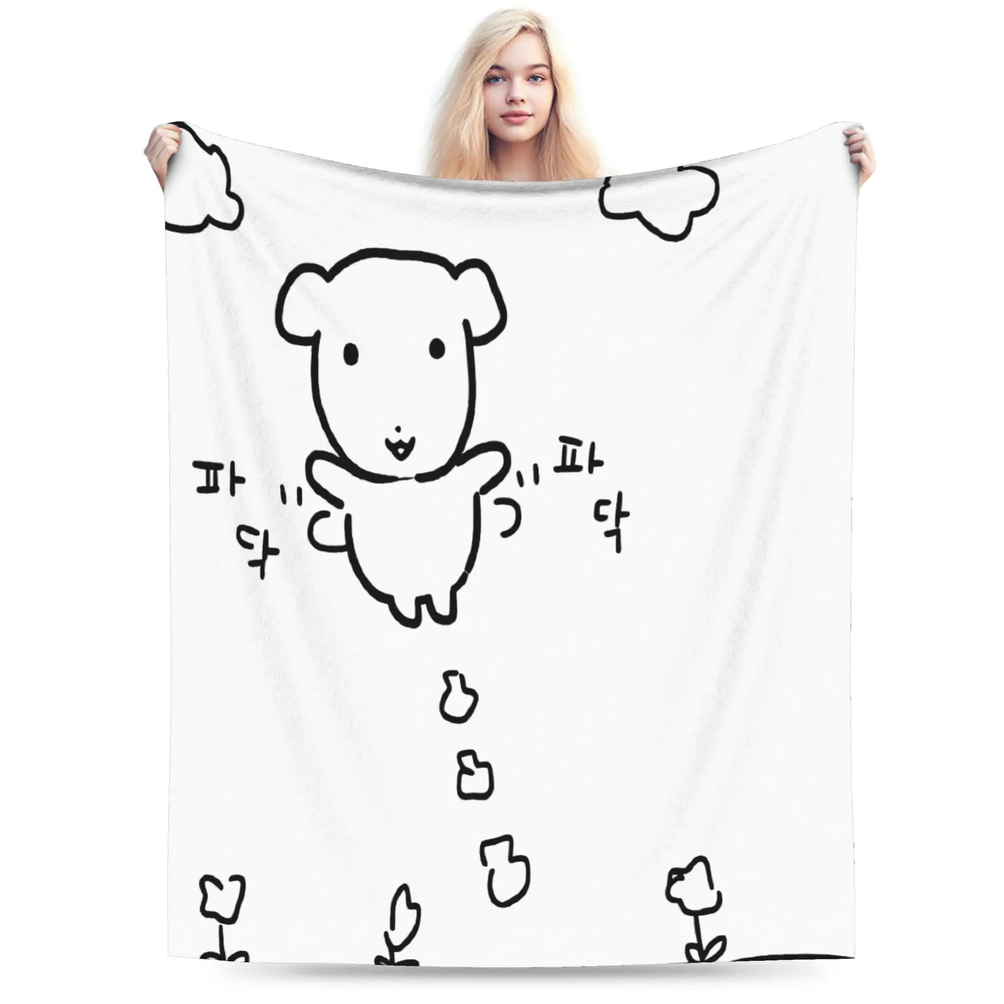Cute GANADI Blanket Kids Adults  Flannel Throw Blanket For Sofa Home Soft Custom Quality Bedspread Gift
