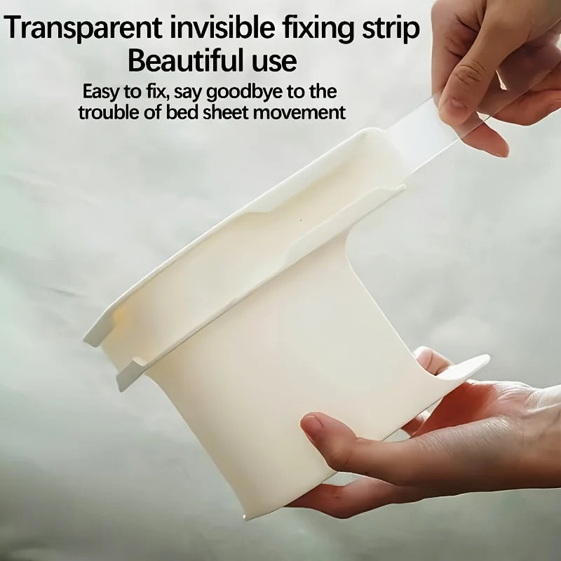 Set of 4 Bed Sheet Holders - Multifunctional Fixing Brackets, Safe And Needle-Free to Prevent Sheet Displacement, a Bed Sheet Fi