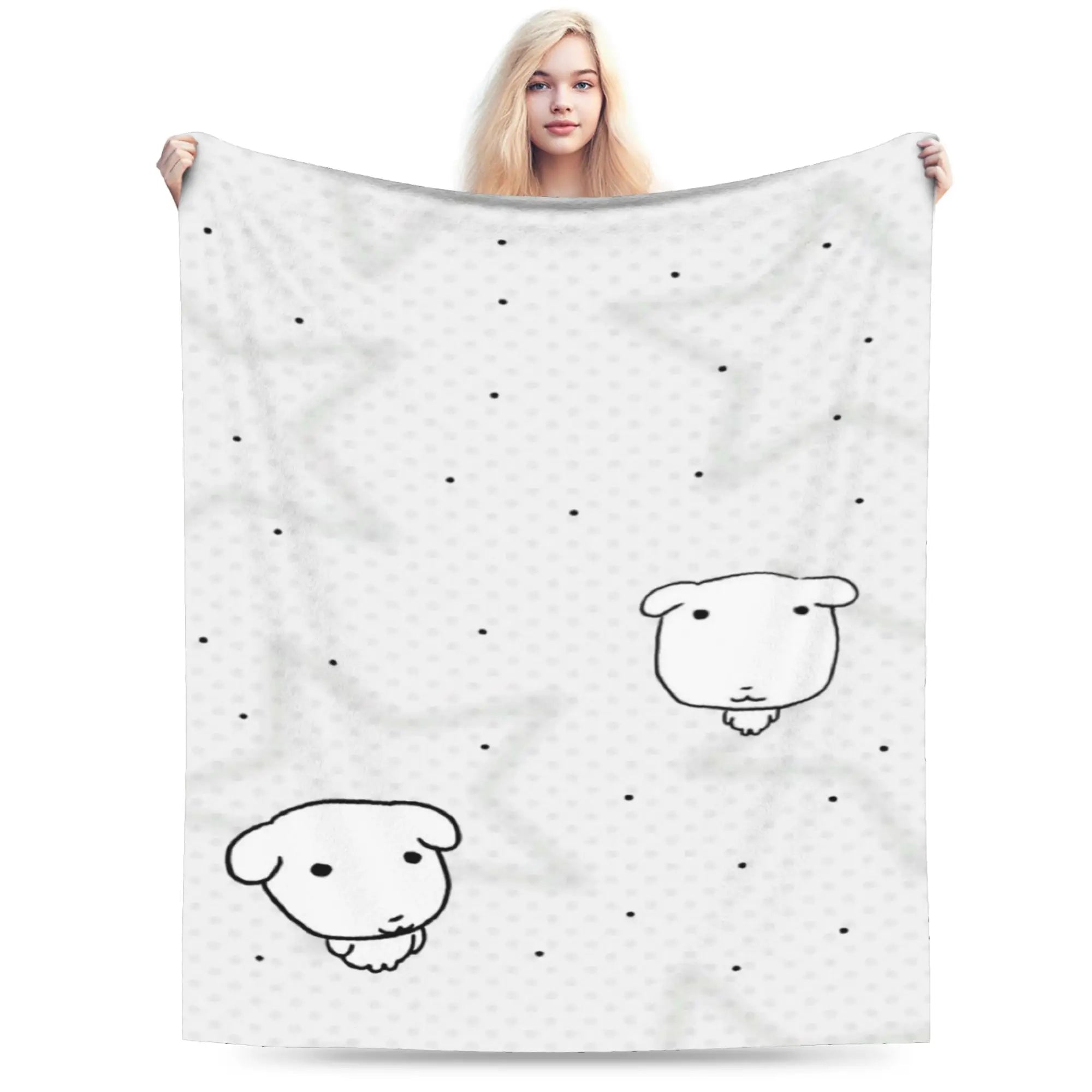 Cute GANADI Blanket Kids Adults  Flannel Throw Blanket For Sofa Home Soft Custom Quality Bedspread Gift