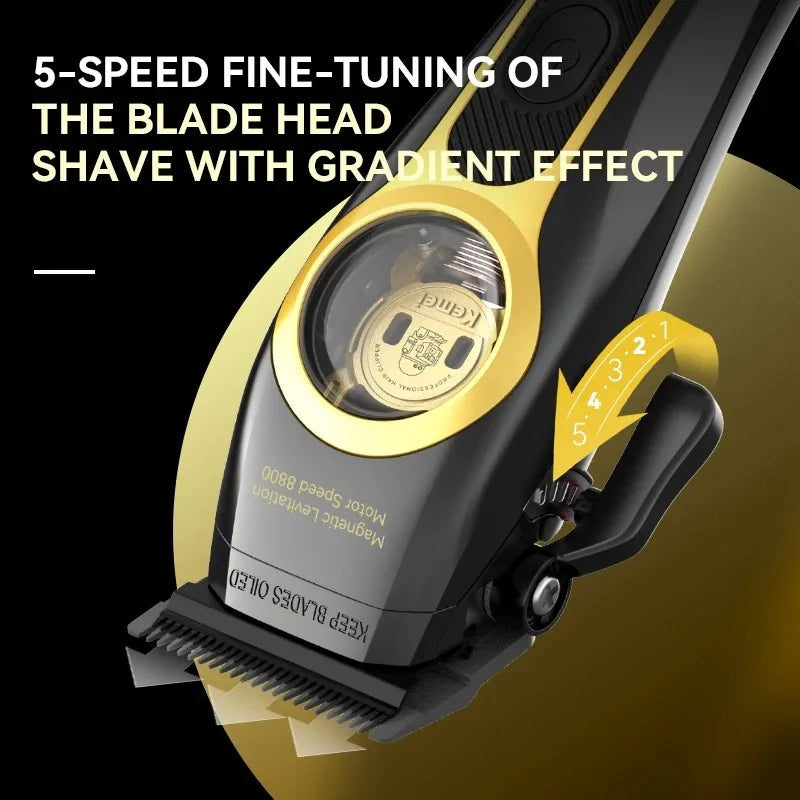 Cordless Hair Clipper - 8800RPM 120 Min Battery