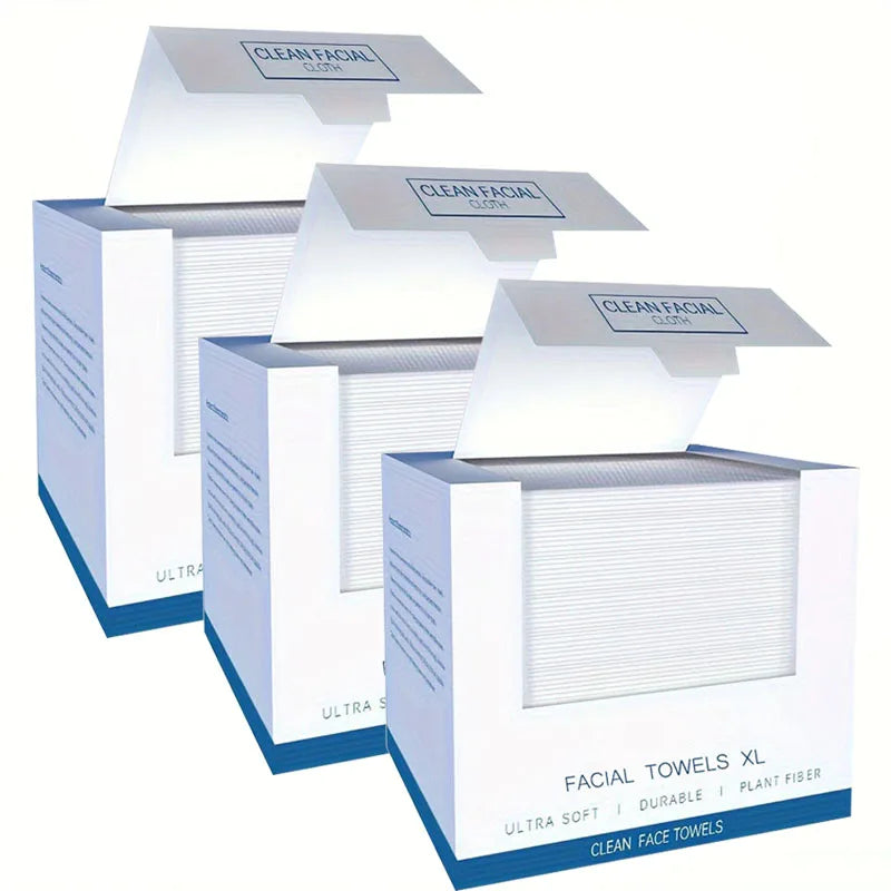 26*30cm Box of Disposable Face Towels, Thickened and Large Size, for Cleansing the Skin, Suitable for All Skin Types, Unisex, 40 Wipes/Box