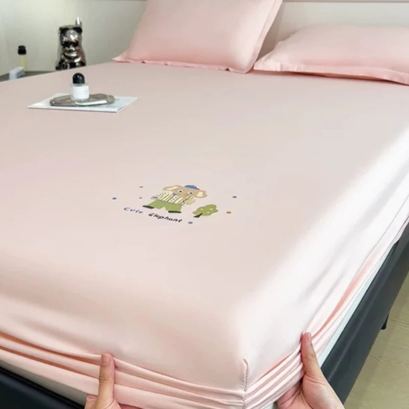 Cute Bedroom Bedsheets Cooling Kids Comferter Blue Bedsheets Pillow Cover Soft Ropa De Cama Juego Completo Bedding Set
