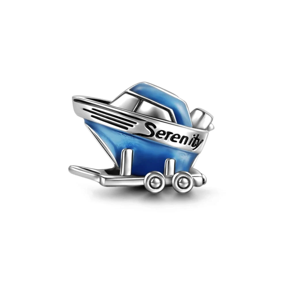 Hot Sale 925 Silver Plane Passport Donut Speedboat Motorbike TV Charm Bead Diy Fit Original Pandent Charms Bracelet Jewelry