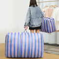 1 waterproof nylon handbag, suitable for storing household clothes and as a moving luggage bag