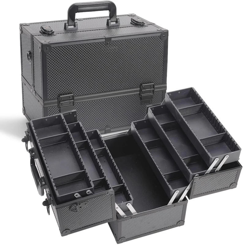 Complete Toolbox Multifunctional Large Work Tool Case secure Organizer Box for Tools with Lock Cosmetics Ornaments Toolbox