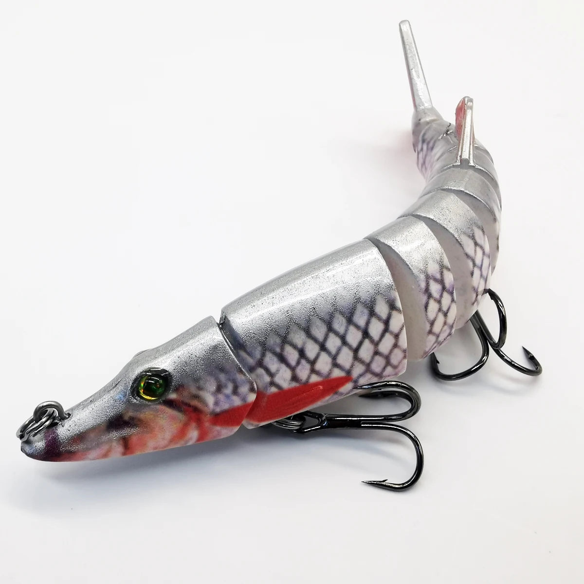 ANFS Fishing Lures for Bass Trout Multi Jointed Swimbaits Slow Sinking Bionic Swimming Lures Bass Freshwater Saltwater Bass