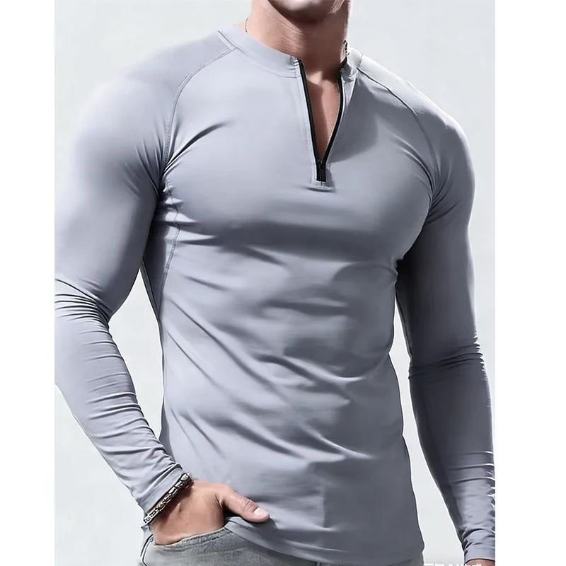 Long Sleeve T Shirt Men Compression Sportswear Male Tshirt Elastic Skinny Tops Tee Gyms Fitness T-shirt Casual T Shirt For Men
