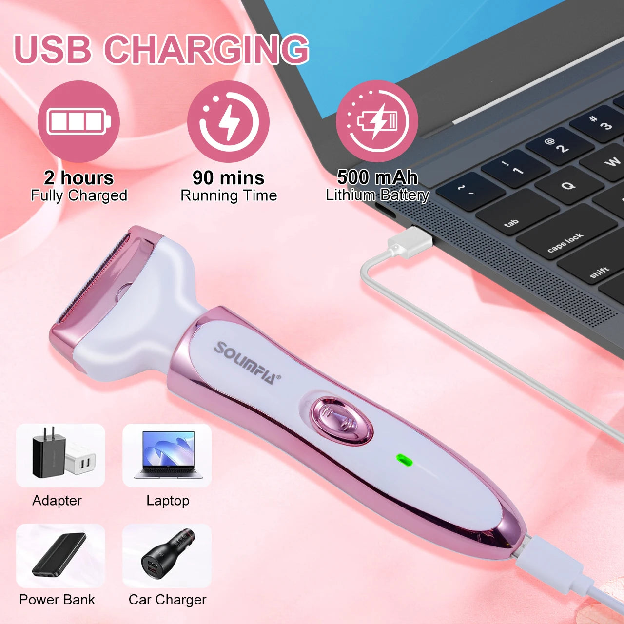 Women's Epilator Kit - 4-in-1 Wet & Dry