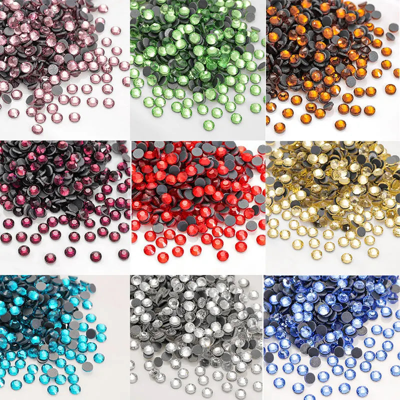 High Quality Glass Clear Hotfix Rhinestone  SS4-SS30 Hot Fix Rhinestones for Clothes Decorations DIY Wedding Dress Rhinestones