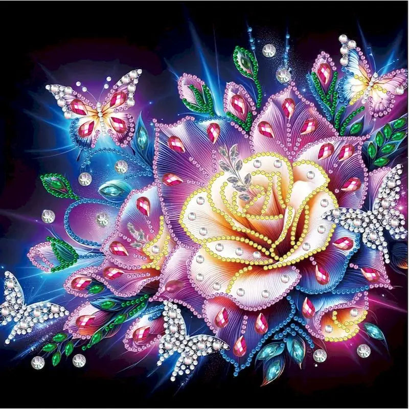 Diamond Painting Kits for Adults,Butterfly Special Shape Diamond Art for Beginners,Diamond Art Painting for Home Decoration Gift