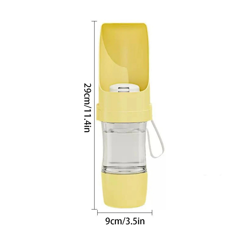 Portable Dog Cat Water Bottle with Storage Food and Water Container for Puppy Pets dogs Feeder Bowl Outdoor Travel Pet supplies