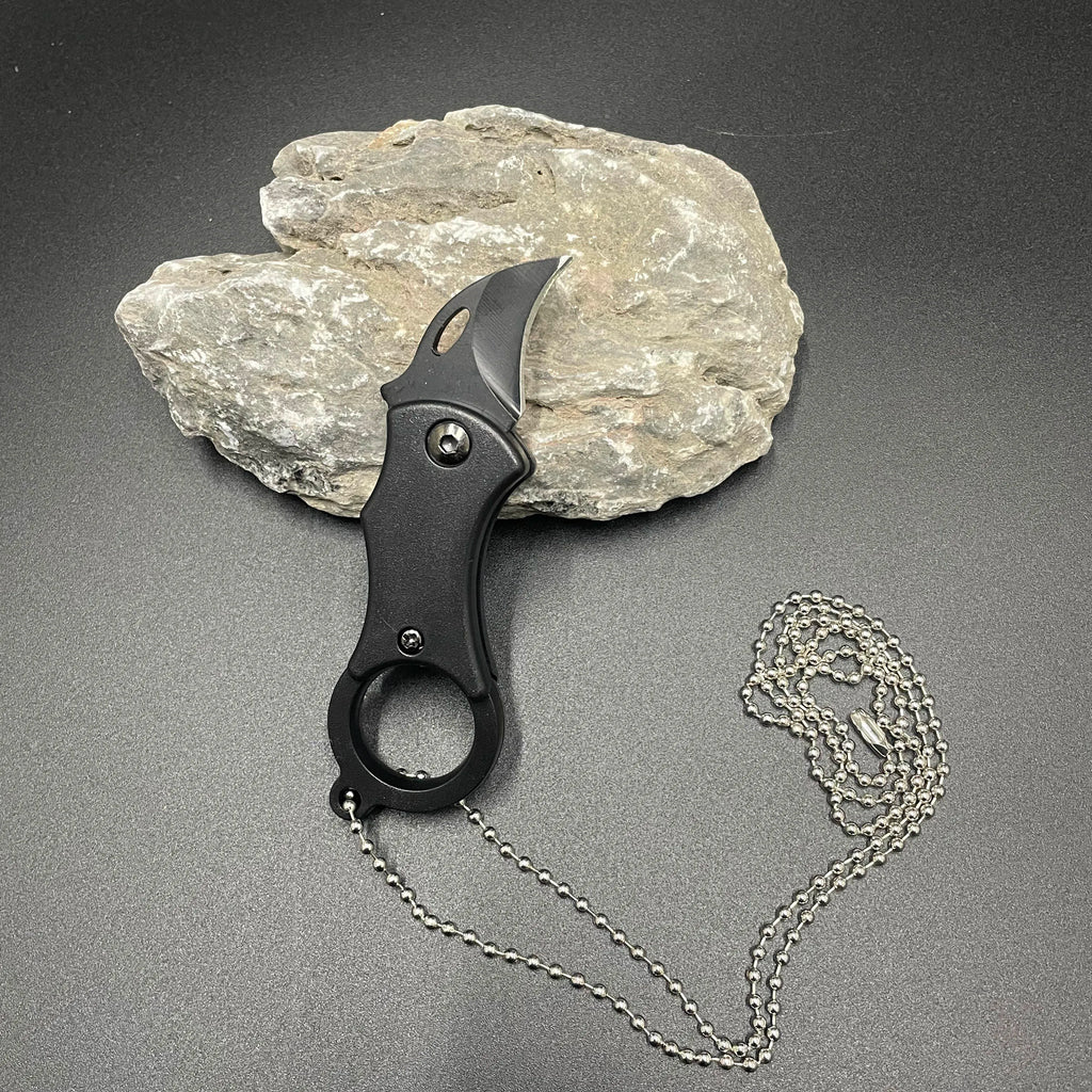 Mini folding knife Portable pocket knife Camping Food Processed food Outdoor EDC device keychain