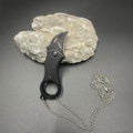 Mini folding knife Portable pocket knife Camping Food Processed food Outdoor EDC device keychain