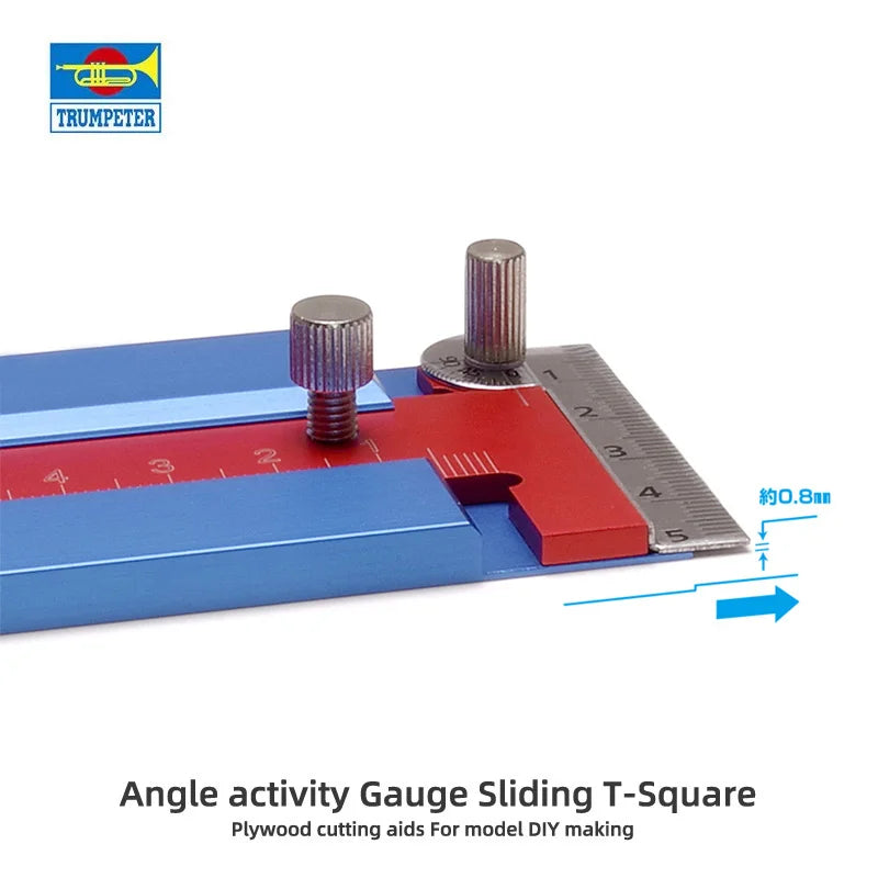 Hobby Model building tools Angle activity Gauge Sliding T-Square Plywood cutting aids For model DIY making