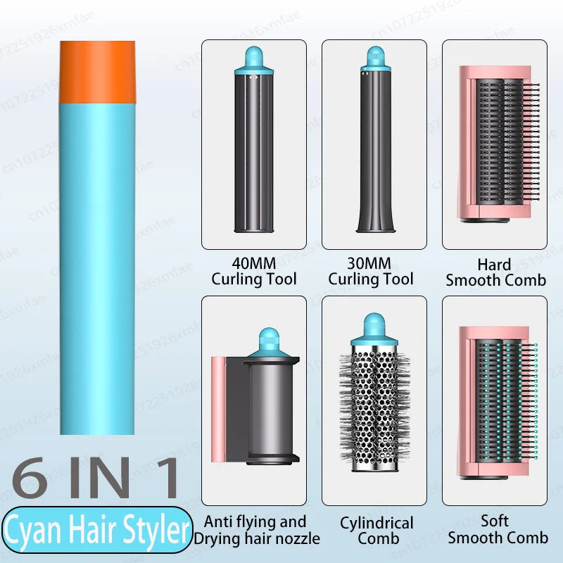 6-in-1 High-Speed Hair Styler & Dryer Brush – 110,000 RPM Negative Ionic Blow Dryer