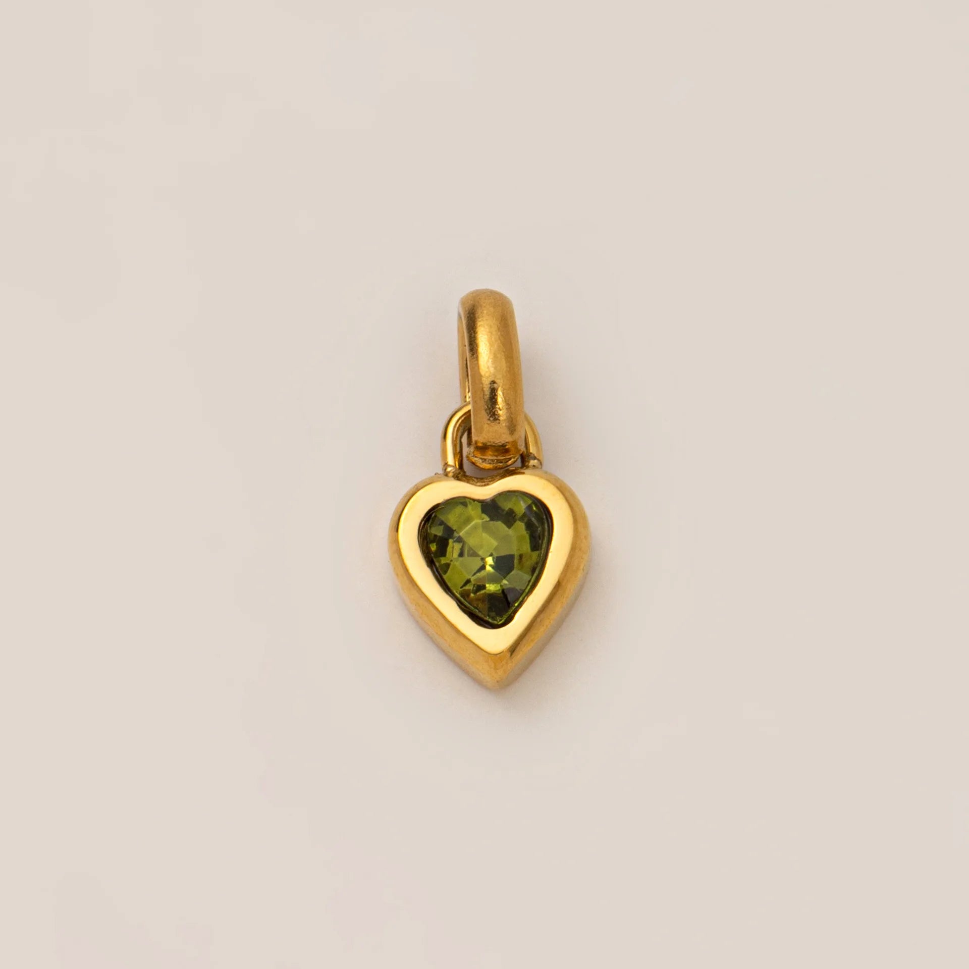 Birthstone Charm Heart Pendant For Women Gold Color Stainless Steel Charm Necklace Bracelet DIY Making Accessories Dropshipping