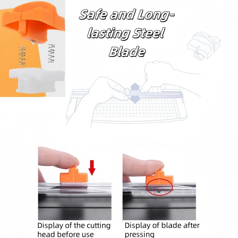 Manual Paper Replacement Blades A4/A5 Trimmer Spare Knife Desktop Cutter Metal Blade for DIY Photo Trimmers Scrapbooking Supply