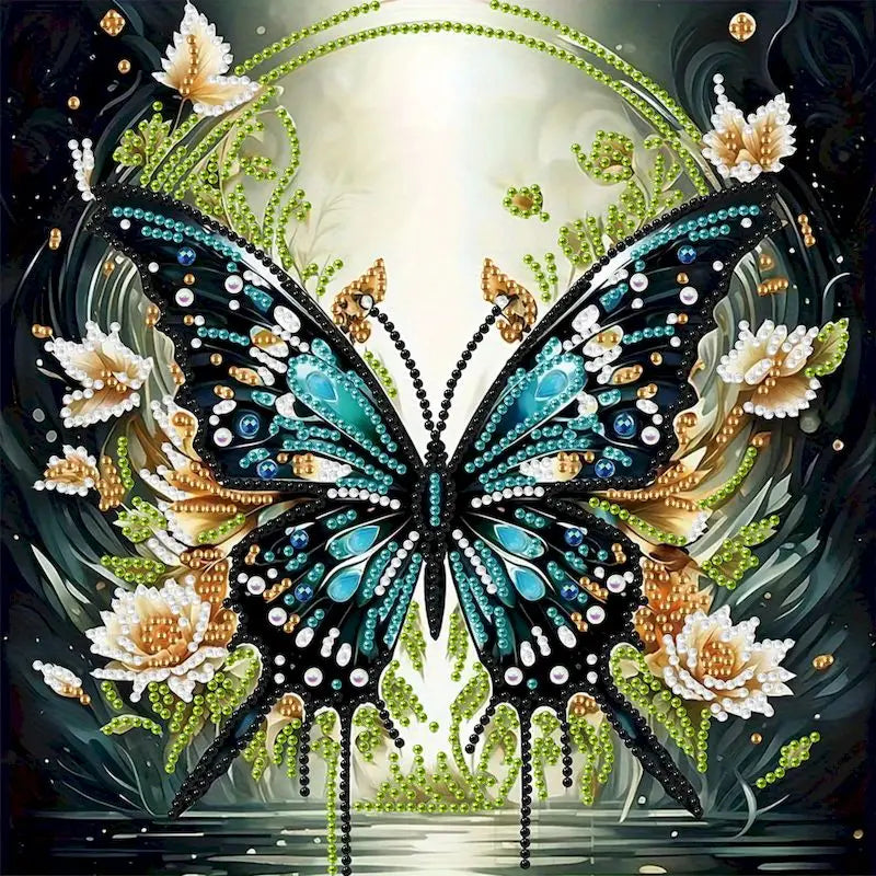 Diamond Painting Kits for Adults,Butterfly Special Shape Diamond Art for Beginners,Diamond Art Painting for Home Decoration Gift