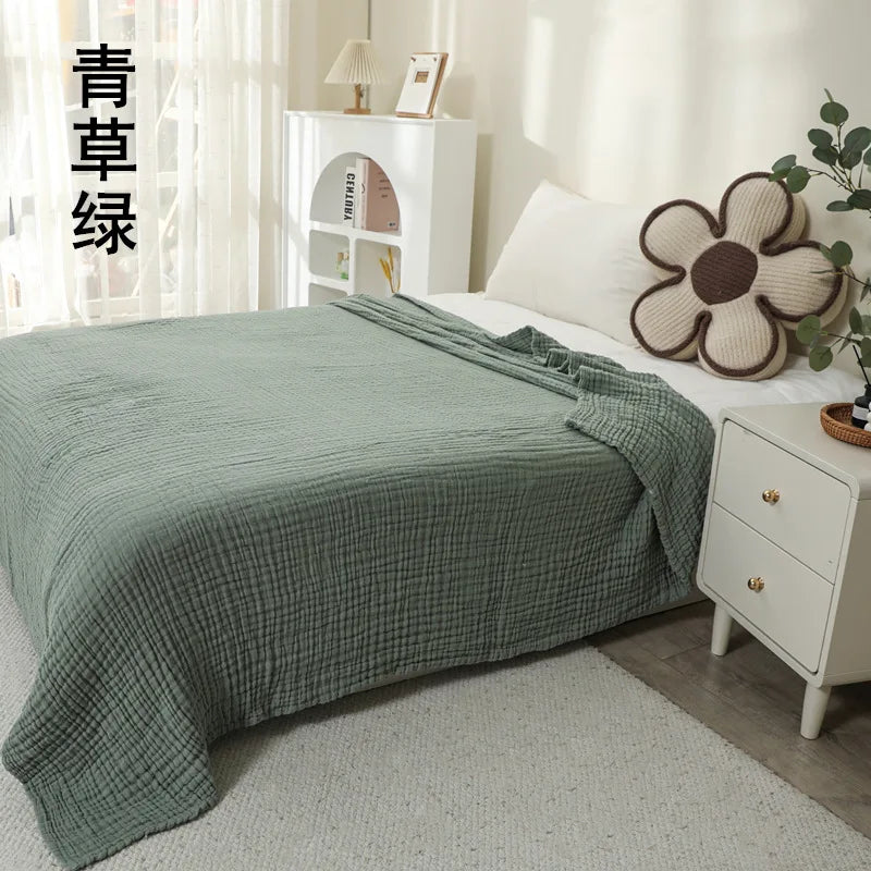 150*200 Muslin Blanket Adult Summer Baby Swaddle Wrap Blankets Cotton Gauze Soft Queen King Large Bedding Quilt Blanket For Bed