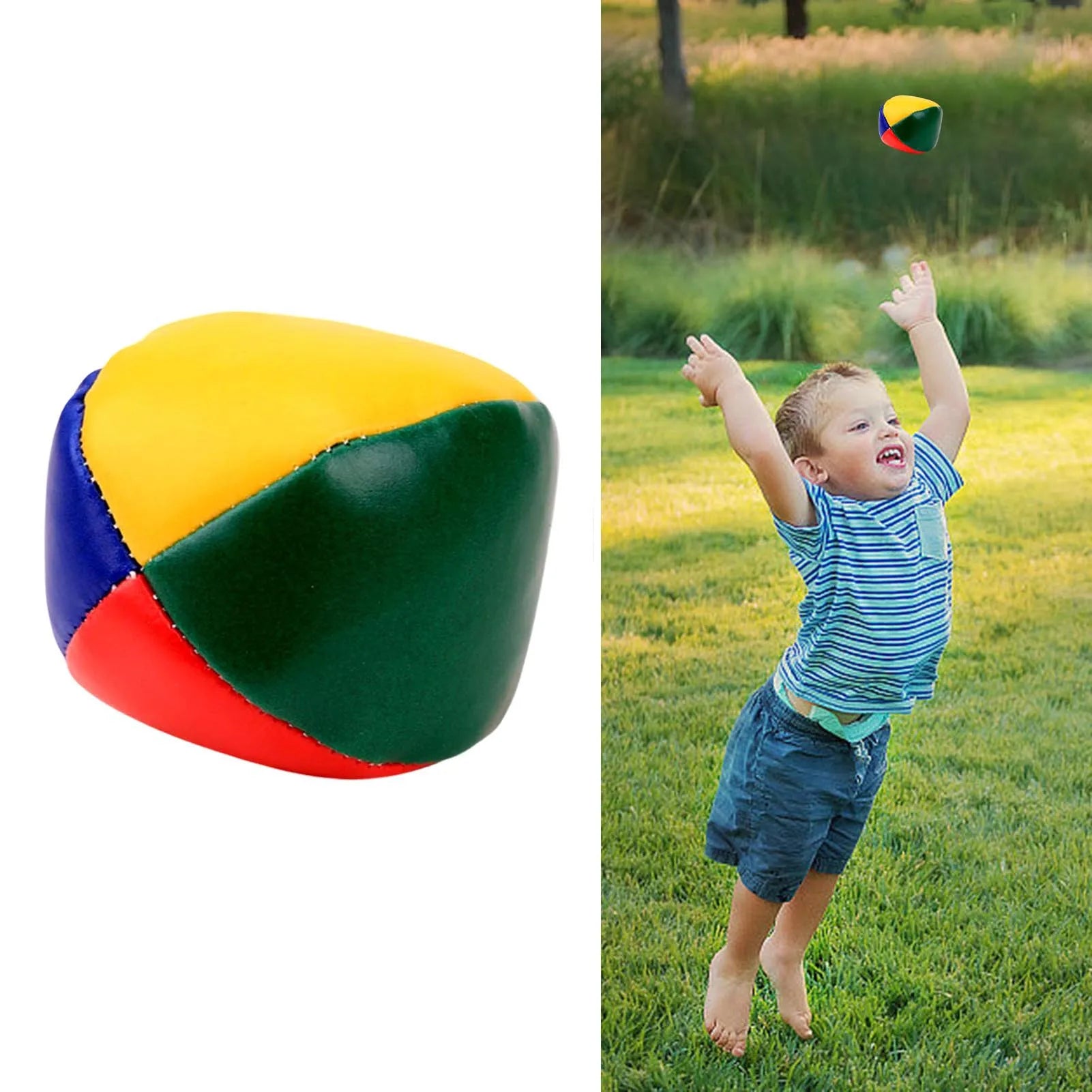 Beanbag Juggling Balls Soft Smooth Durable Easy Grip Multi Coloured Balls for Beginners Adults Party Favor Supplies
