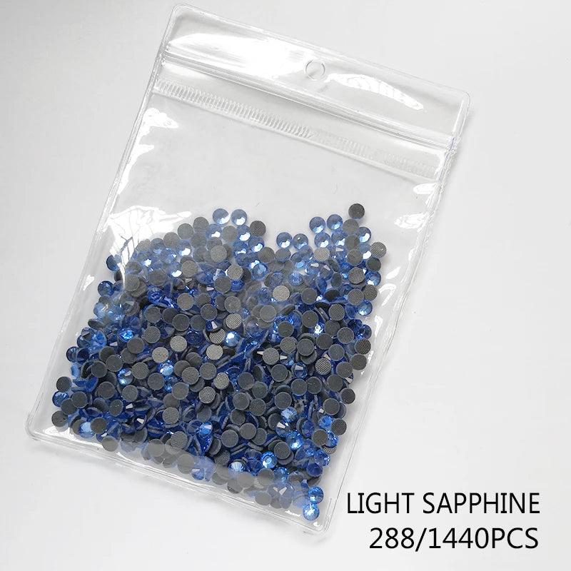 High Quality Glass Clear Hotfix Rhinestone  SS4-SS30 Hot Fix Rhinestones for Clothes Decorations DIY Wedding Dress Rhinestones