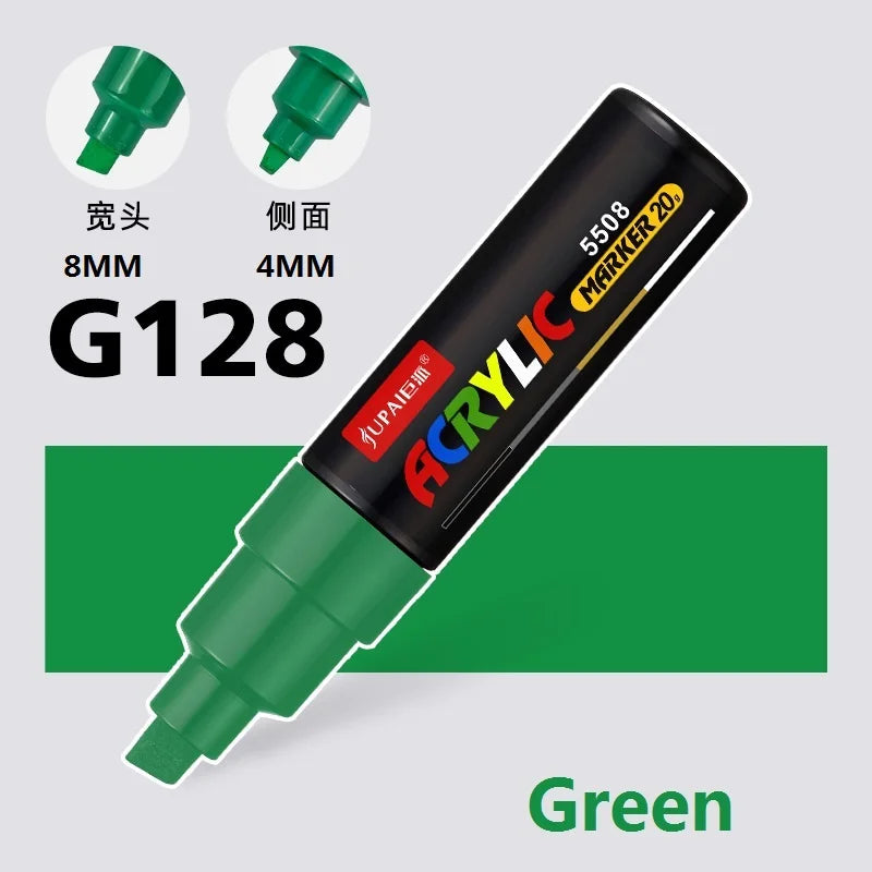 15 Colors Larger Capacity Acrylic Marker Pens,Ultra Wide Head 15MM/8MM Graffiti,Painting,Drawing,advertising posters Art Supplie