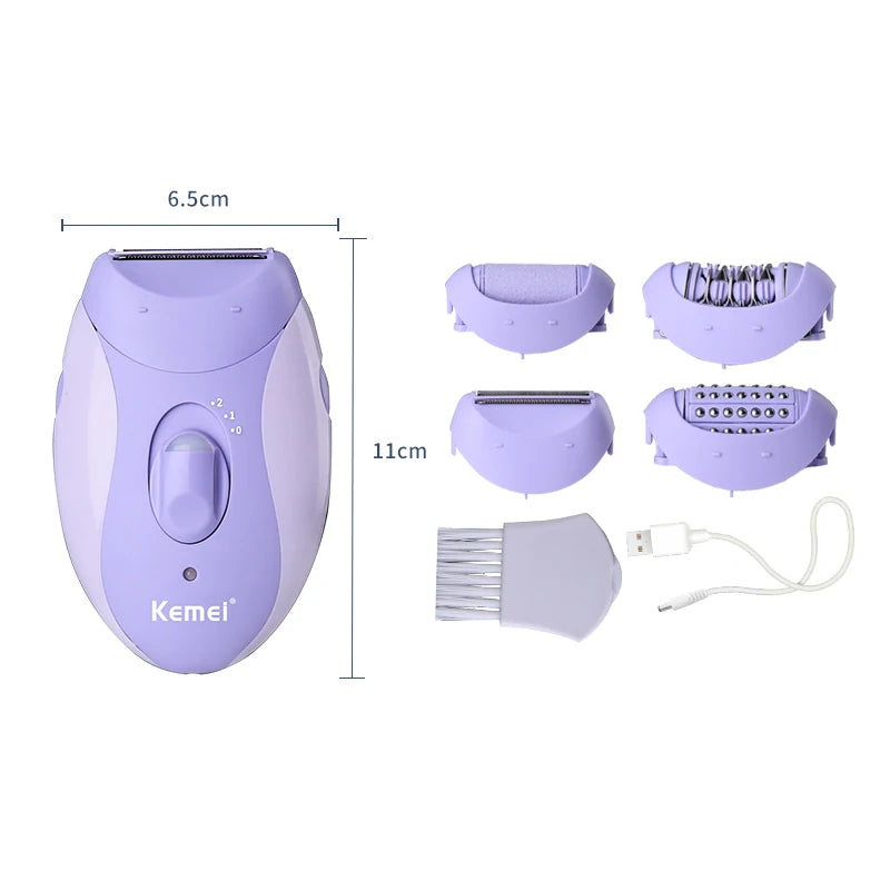 Women's Epilator - 4-in-1 Full Body USB