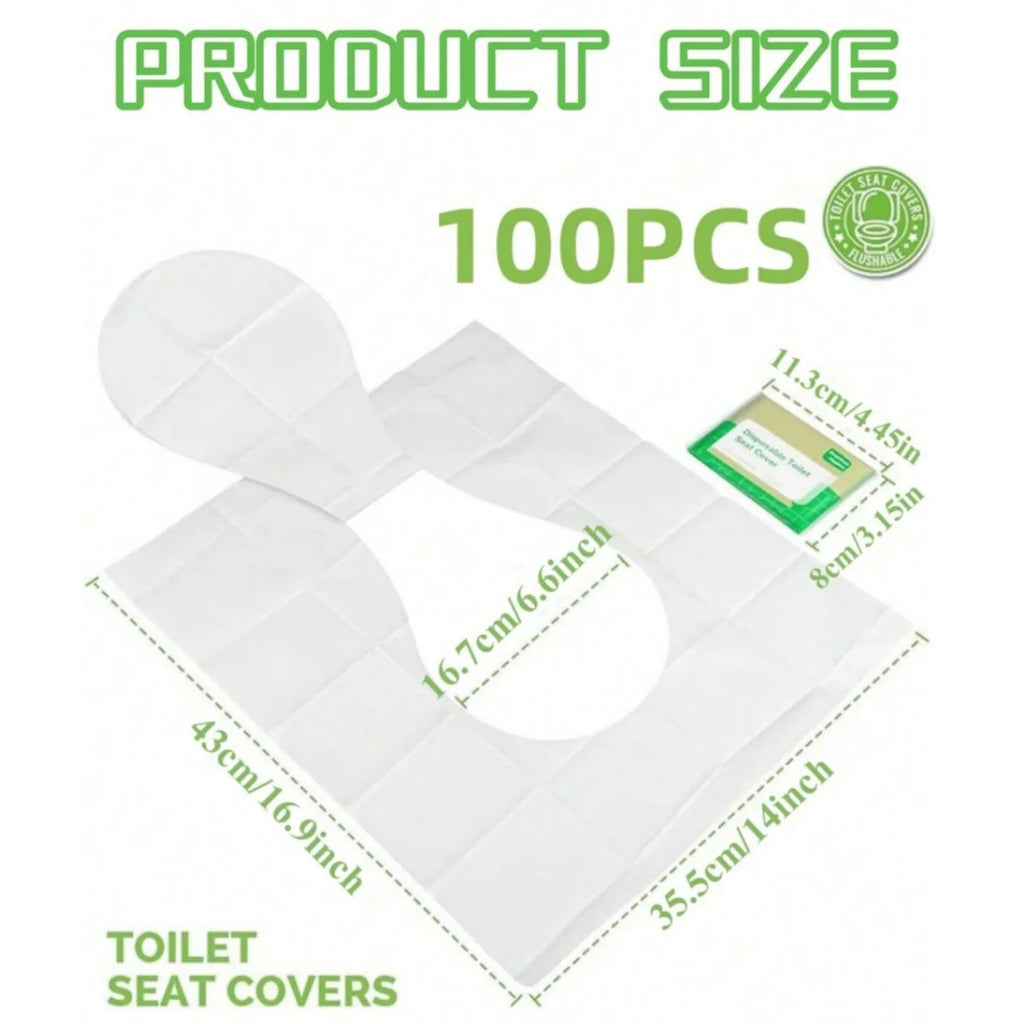 10-100PCS Large Universal Version Disposable Toilet Seat Cover Portable Essential Waterproof Toilet Seat Cushion for Travel