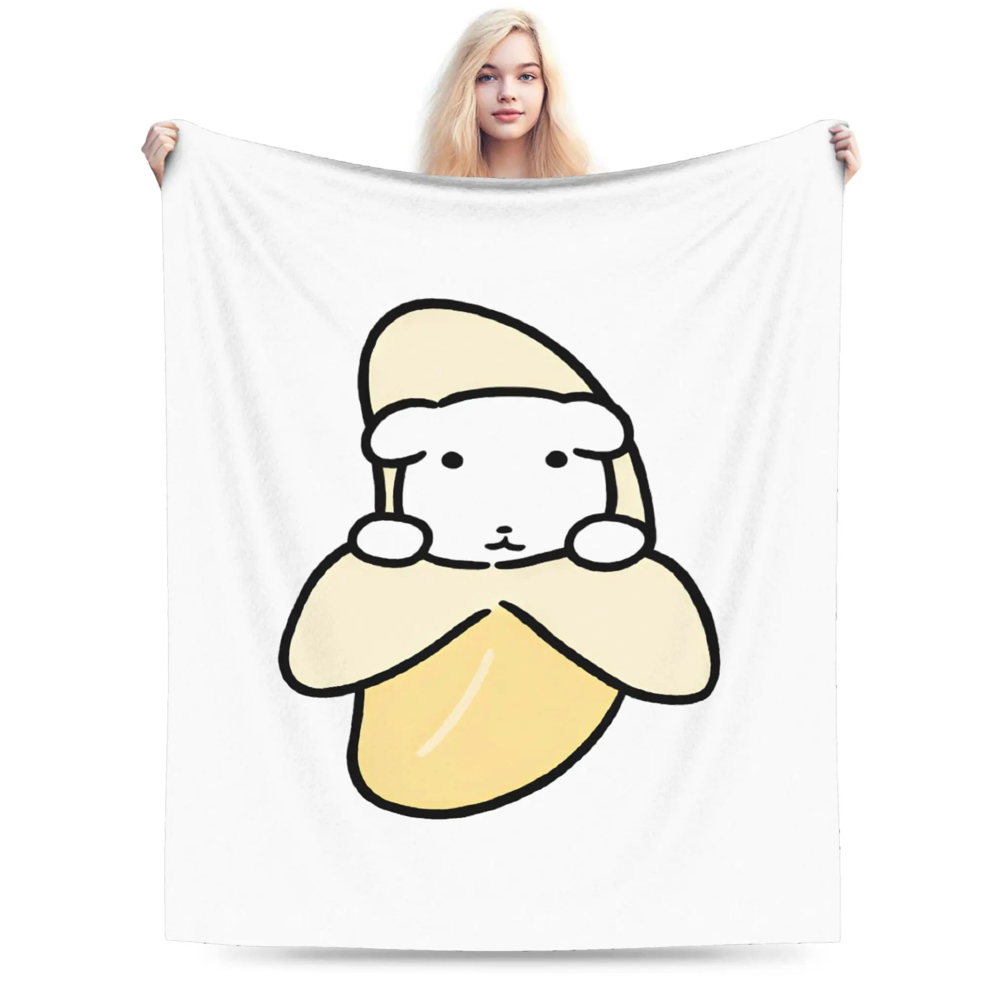 Cute GANADI Blanket Kids Adults  Flannel Throw Blanket For Sofa Home Soft Custom Quality Bedspread Gift