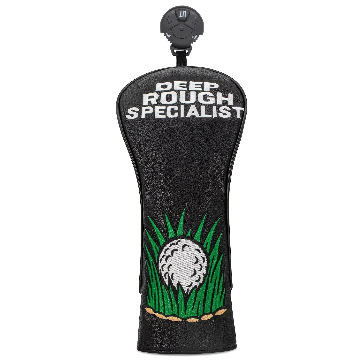 Golf Club Head Covers Designed in a Grass Ball Style, Available for Single Or Sets of Three for Drivers, Fairways, And Hybrids.