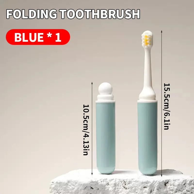 Travel toiletries set -3-in-1 convenient mouthwash cup, toothbrush, toothpaste storage box - essential for business trips