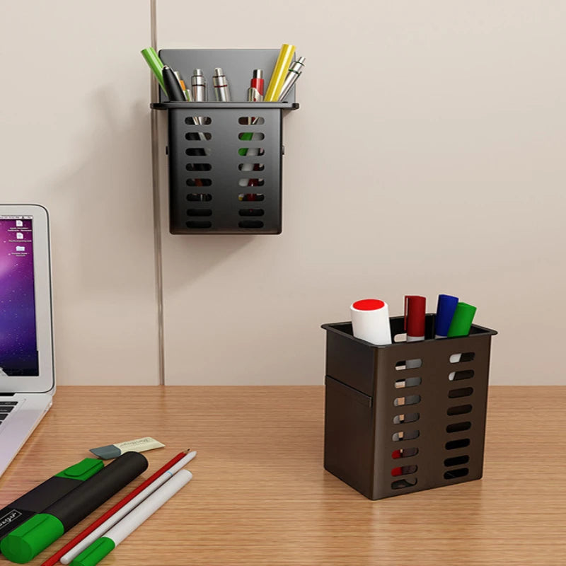 Wall Mounted Drainage Storage Rack Holder Wall-mounted Storage Box For Bathroom Toiletries Kitchen Office Hanging Bracket