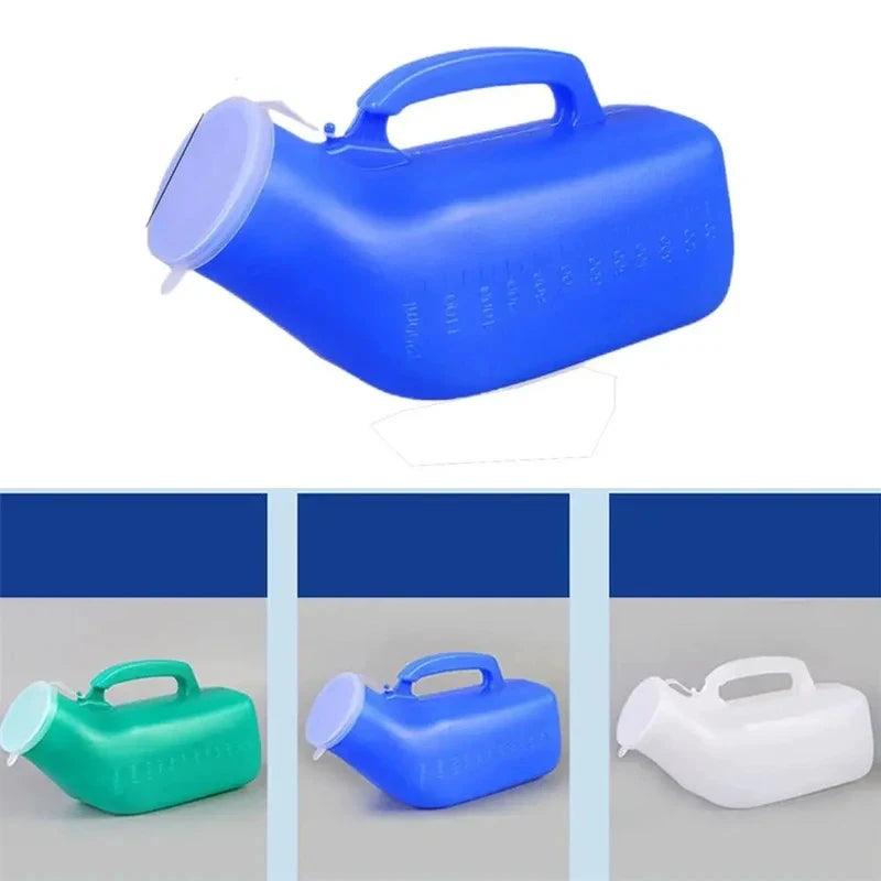 Portable 1200ml Men Urinal Bottle With Handle Mobile Toilet For Car Travel Camping Elderly Disability Urine Storage Container