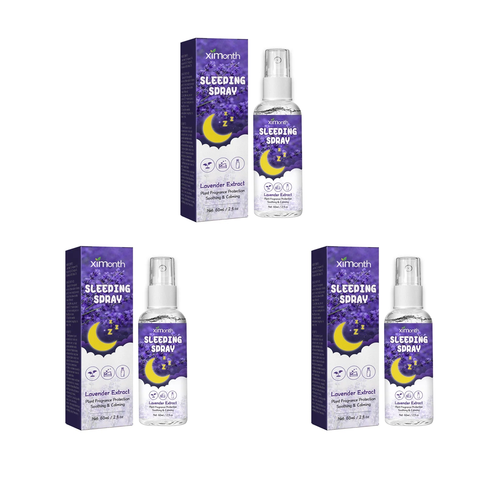 Lavender Sleep Spray Relieves Anxiety Relaxes Body & Mind Helps Improve Sleep Quality Relieves Anxiety&Helps People Fall Asleep