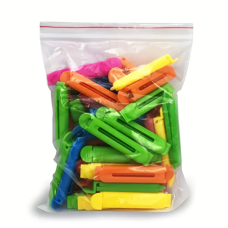 30pcs Multicolor Food Sealing Clips: Keep Snacks Fresh and Dry - 7cm Clips, Perfect for Kitchen Storage