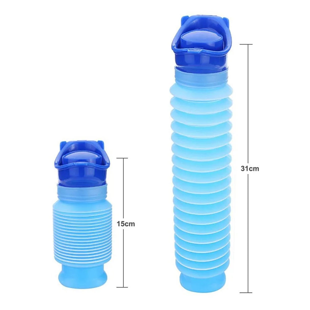 750ml Adult Urinal Portable Shrinkable Personal Mobile Toilet Potty Women Kid Pee Bottle For Outdoor Car Travel Traffic Camping