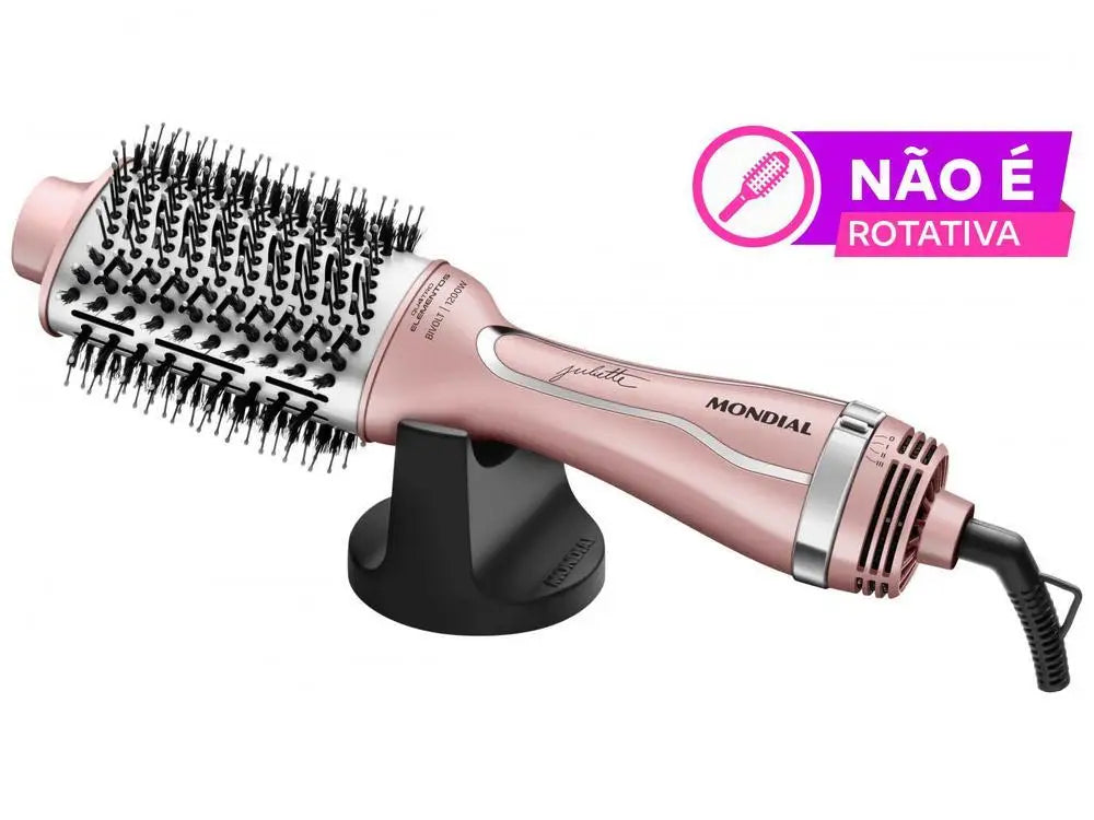Mondial ES-JU-01 1200W Ceramic Dryer Brush – 3 Temperature Levels, Bivolt
