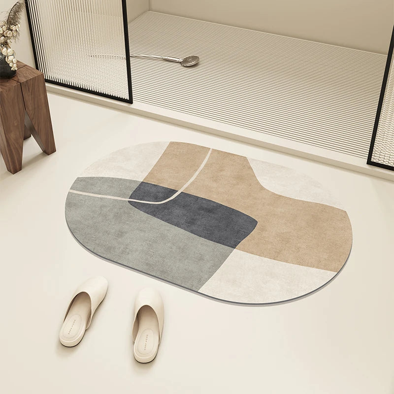 Bath Mat Diatom Mud Absorbent Floor Mats Anti-slip Entrance Doormat Bathroom Carpet Toilet Area Rugs 욕실 바닥 매트 Alfombra De Baño