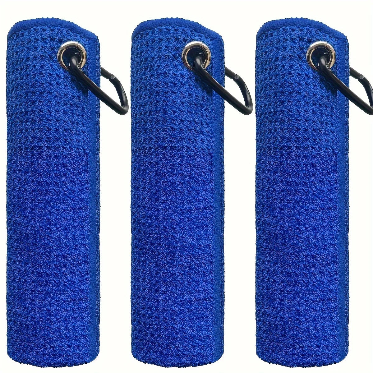 3 Pack Golf Towels, 30cm*30cm,11.81in*11.81in, Microfiber Waffle Pattern Golf Towel-Contains Golf Towels in Three Colors of Blac