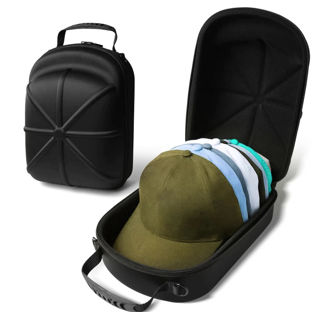 Portable Carrier Case Caps Storage Hard Shell Hat  Outdoor Travel Hat Protective Box Hat Travel Case Baseball Cap Carrying Bag