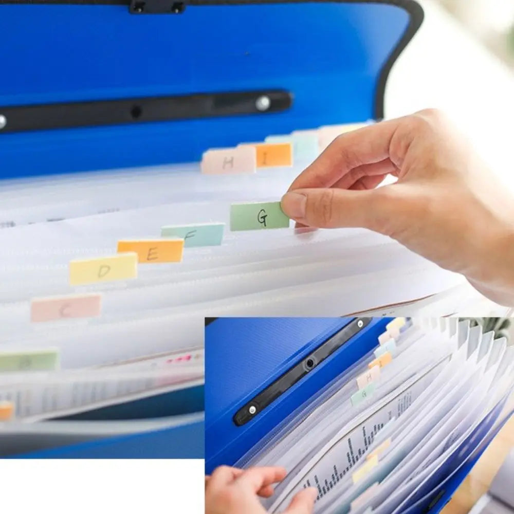 Business Simple Accordion Briefcases Hand Held Document Organiser Storage Wallet Paper Folder Document Bag