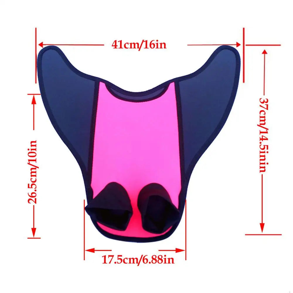 Swimming Fins Swimming Training Double-foot Fins Short Blade Flippers Swim Fin Swimming Flippers For Snorkeling Diving Equipment