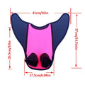 Swimming Fins Swimming Training Double-foot Fins Short Blade Flippers Swim Fin Swimming Flippers For Snorkeling Diving Equipment