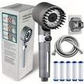2025 new ion drop shower head with handheld filter shower, turbocharger with multiple spray modes, built-in filter on/off switch